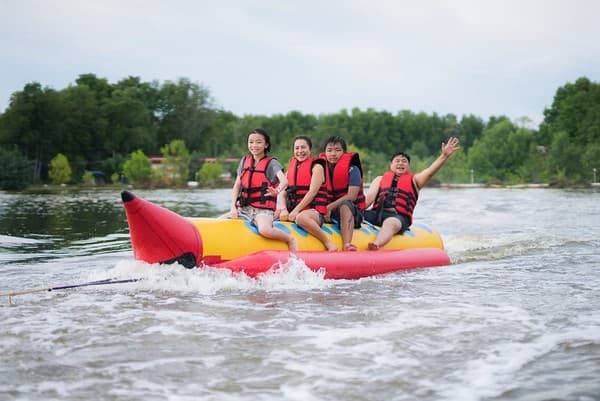 Water sports at Elephant Beach (banana boat, jet ski)