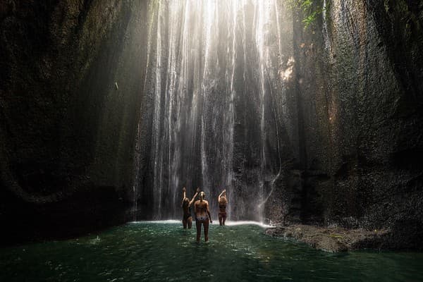 Tukad Cepung cave waterfall Photo 3