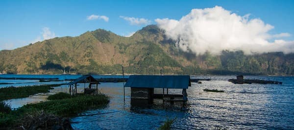 Danau Batur below Gunung Batur, Bali