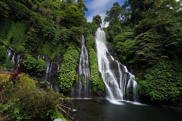 Banyumala twin waterfall, Wanagiri, Bali