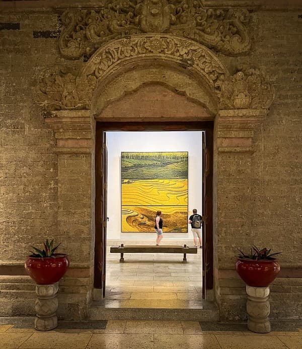 In the ARMA Art gallery, Ubud, Bali