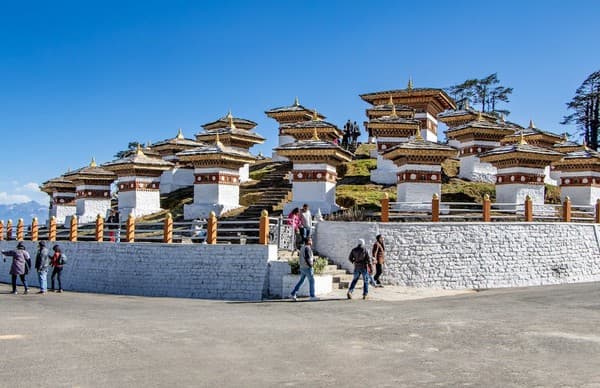 Dochula Pass and 108 Druk Wangyal Chortens