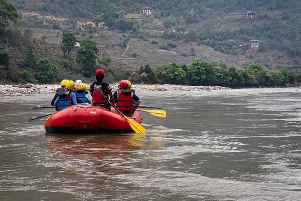 White-water rafting on Mo Chhu and Pho Chhu