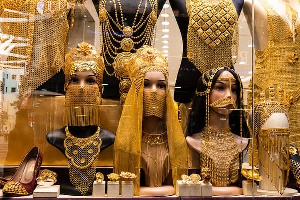 In the gold souk...