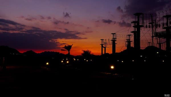 Dramatic Sunset at Hatta Wadi Hub