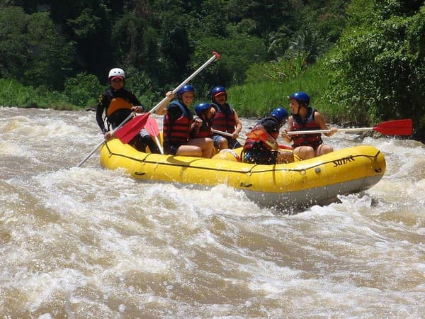 White-water rafting on the Mhadei River (monsoon) Photo 3