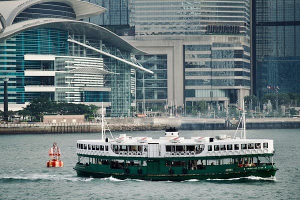 Star Ferry ride across Victoria Harbour