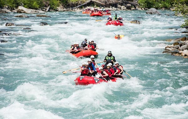 White-water rafting on the Lidder River Photo 1