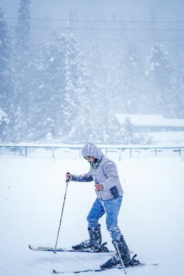 Snow sledding in winter Photo 3