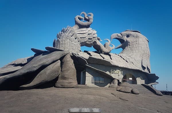 Jatayu Earth Center rock adventure and sculpture
