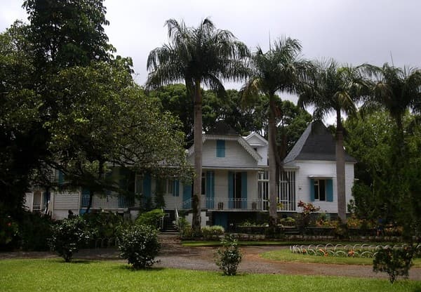 Domaine des Aubineaux: The Manor House (rear view)
