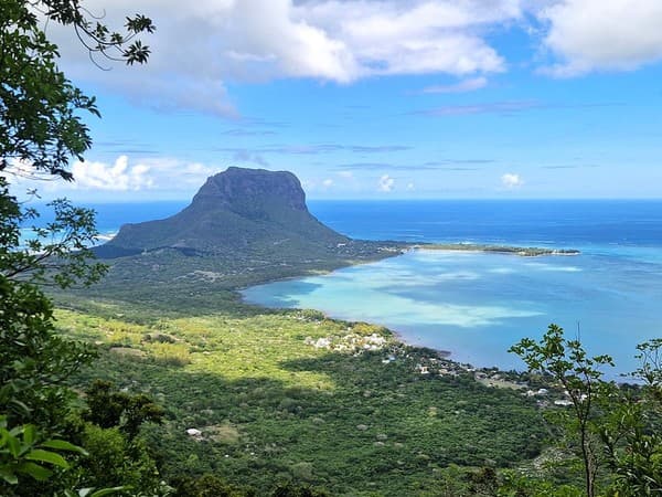 Morne Brabant from Ebony Forest Reserve, Chamarel