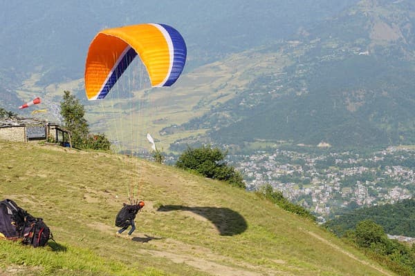 Paragliding from Sarangkot