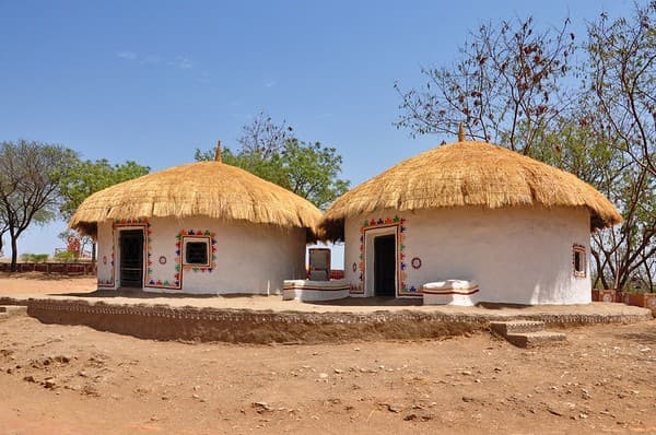 India - Rajasthan - Udaipur - Shilpgram - The Craft Village - Meghwal Huts - 64