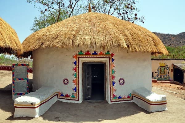 India - Rajasthan - Udaipur - Shilpgram - The Craft Village - Meghwal Hut - 65