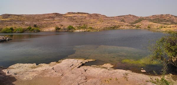 Balsamand Lake in Jodhpur, India