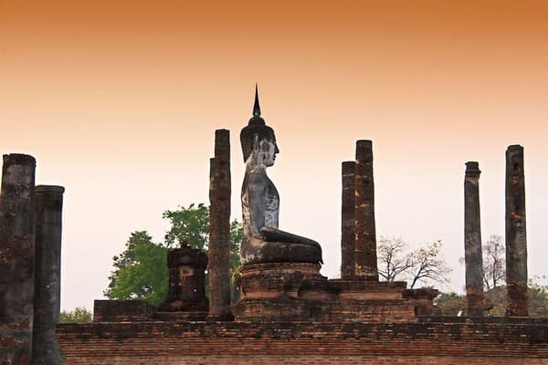 Sukhothai Historical Park sunrise cycling
