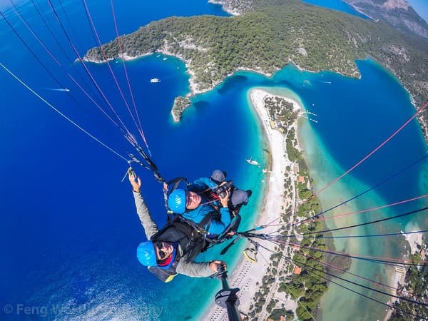 Paragliding over Ölüdeniz Blue Lagoon