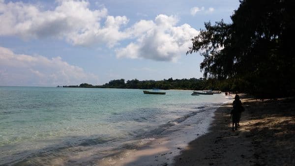 Neil Island - Walking towards Bharatpur beach