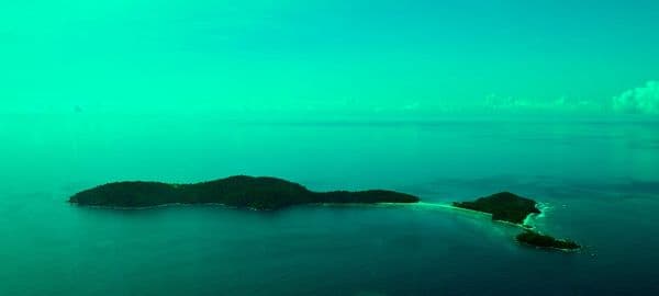 A shot from sky - Cinque Islands. Andaman
