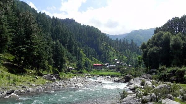 Uhl river in Barot valley , Beauty of Himalaya