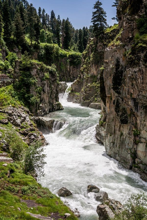 Aharbal waterfall, Kashmir, India