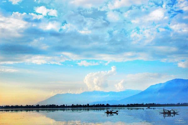 Early evening at Dal lake.