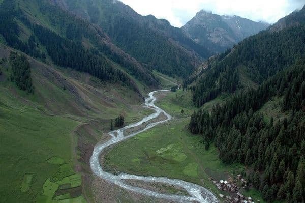 Ariel view of Gurez Valley