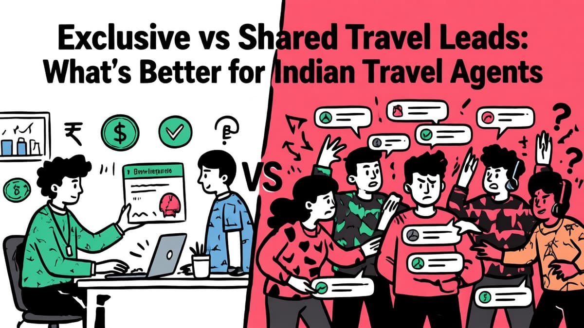 Exclusive vs Shared Travel Leads: What's Better for Indian Travel Agents?