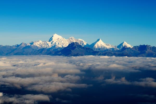 Mount Jomolhari from flight Paro to Kathmandu Mount Jomolhari from flight Paro to Kathmandu