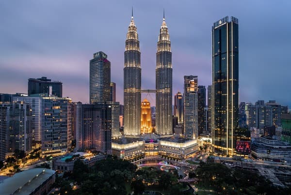 Sunset view from Trader's Hotel towards KLCC Sunset view from Trader's Hotel towards KLCC