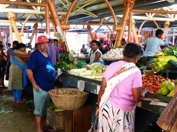 Flacq market. Flacq market.