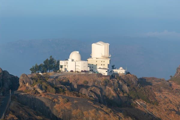 Scenic view of a space observatory located on Mount Abu, Rajasthan, India. Scenic view of a space observatory located on Mount Abu, Rajasthan, India.
