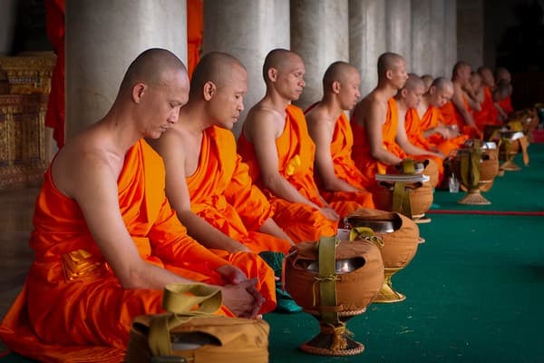 Meditation retreat at a monastery Photo 1