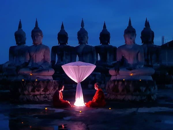 Meditation retreat at a monastery Photo 3