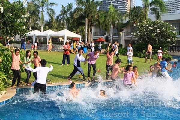 Songkran water festival (April) Songkran water festival (April)