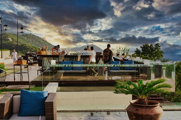 Rooftop bar sunset views Rooftop bar sunset views