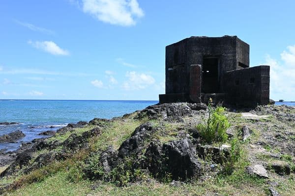 Japanese bunkers at Corbyn's Cove, Port Blair Japanese bunkers at Corbyn's Cove, Port Blair
