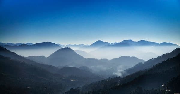 Woke up it was a Blue Morning in the Himalayas - Barog Woke up it was a Blue Morning in the Himalayas - Barog