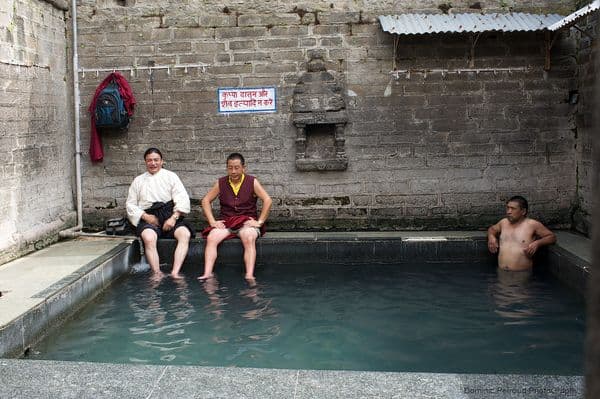 Natural himalayan hot spring temple Natural himalayan hot spring temple