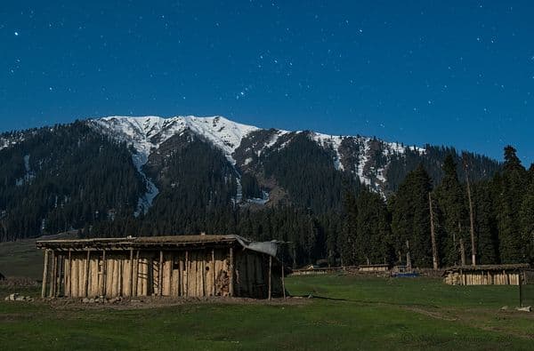 A full moon night at Doodhpathri, Kashmir A full moon night at Doodhpathri, Kashmir