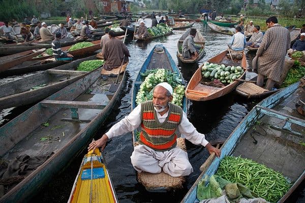 Dal Lake Floating Market - Srinagar, India Dal Lake Floating Market - Srinagar, India